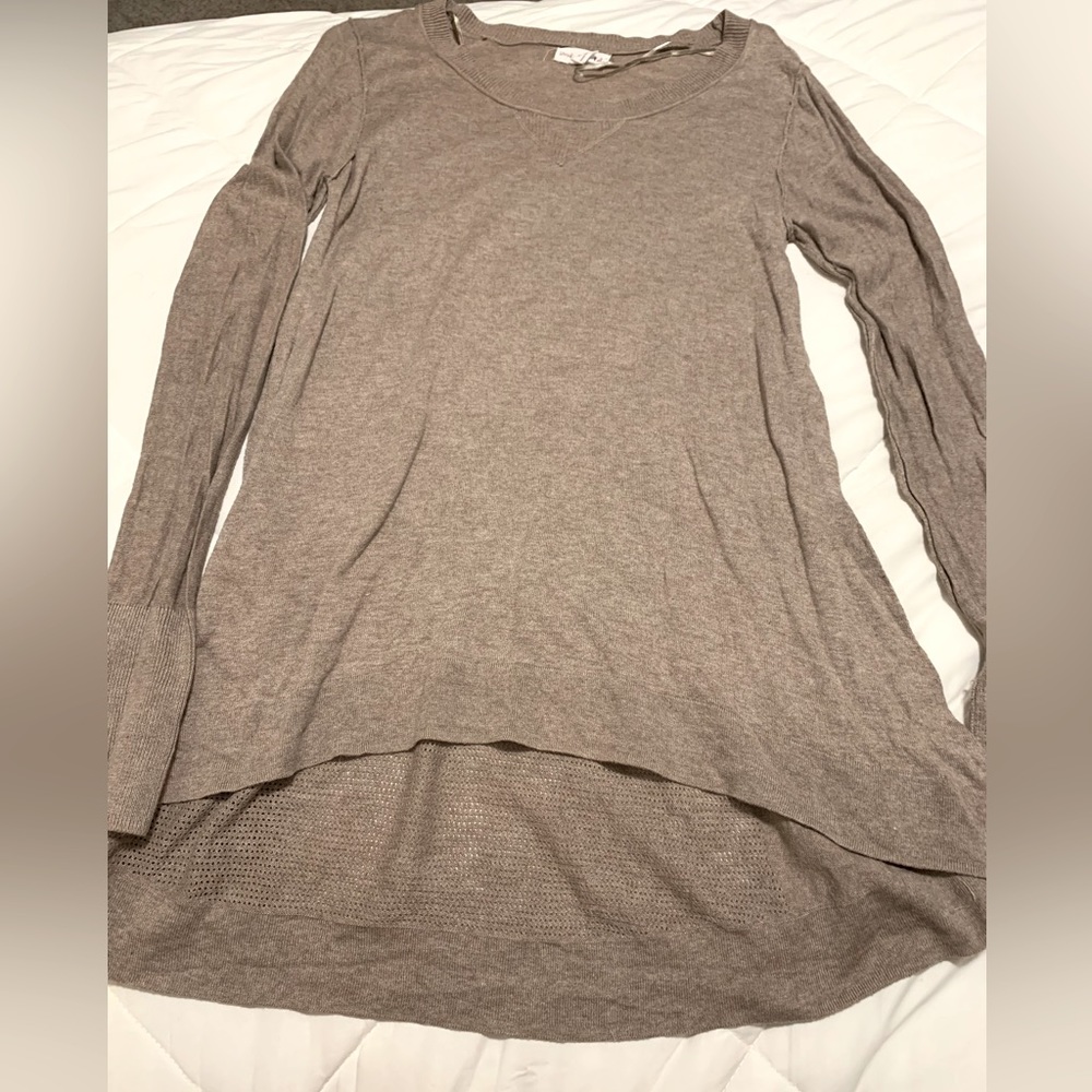 Shrinking Violet Tan Pullover Sweater - image 7